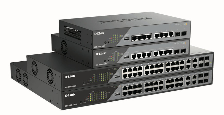 D-Link presenta la nuova serie di Smart Switch Gigabit PoE ottimizzati per la videosorveglianza